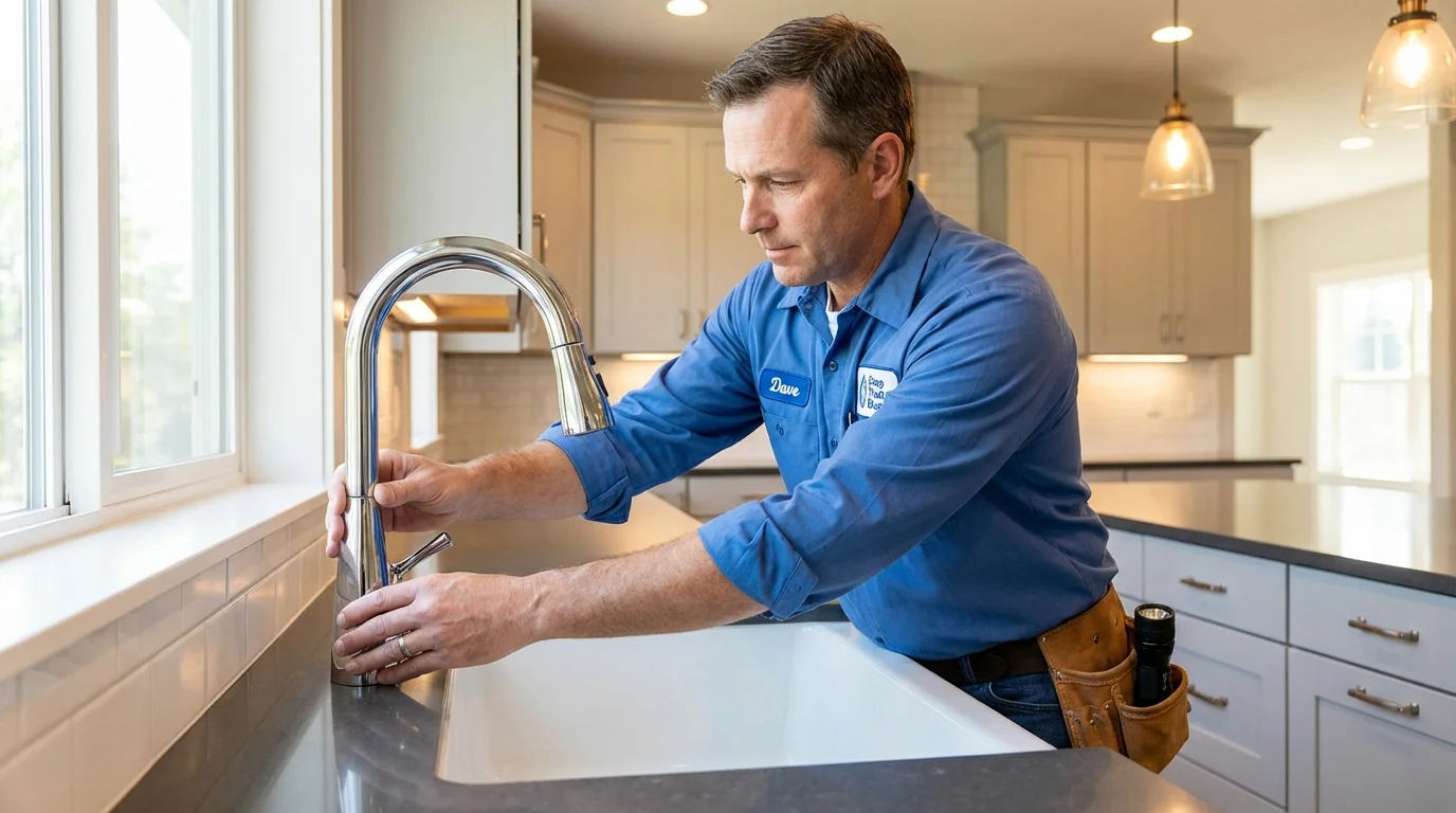 Kitchen faucet installation by Johns Plumbing LLC in Rosepine