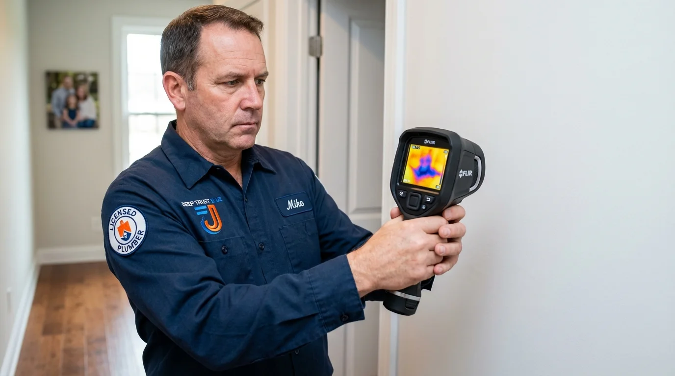 Thermal imaging leak detection by Johns Plumbing LLC in Rosepine